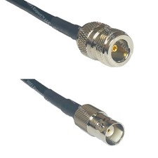 RFC195 N FEMALE to BNC FEMALE Coax RF Cable USA-Ship Lot