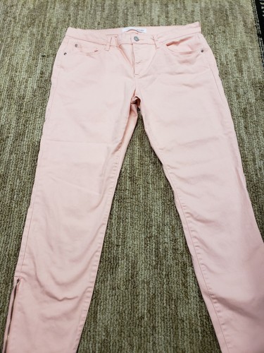Joe Fresh Womens 12 Slim Fit Peach 