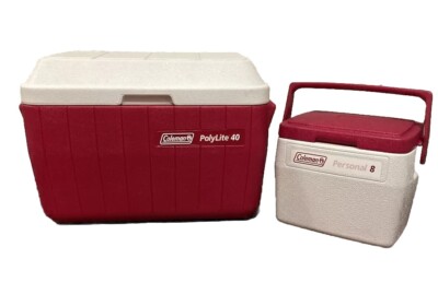 希少品　Coleman 81 Vintage Coleman 5284 Polylite 40 With Matching Personal 8 Chest
