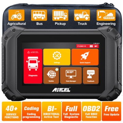 2025 ANCEL V5 HD Heavy Duty Truck LKW Scanner OBD2 Alle Systems Diagnosegerät