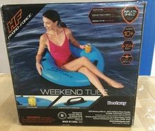 Hf HydroForce Weekend Swimming Float Tube One Swim Tube Bestway BLUE 35.4 inches
