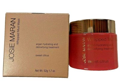 Josie Maran Whipped Mud Mask Argan Hydrating Detoxifying Treatment Sweet Citrus