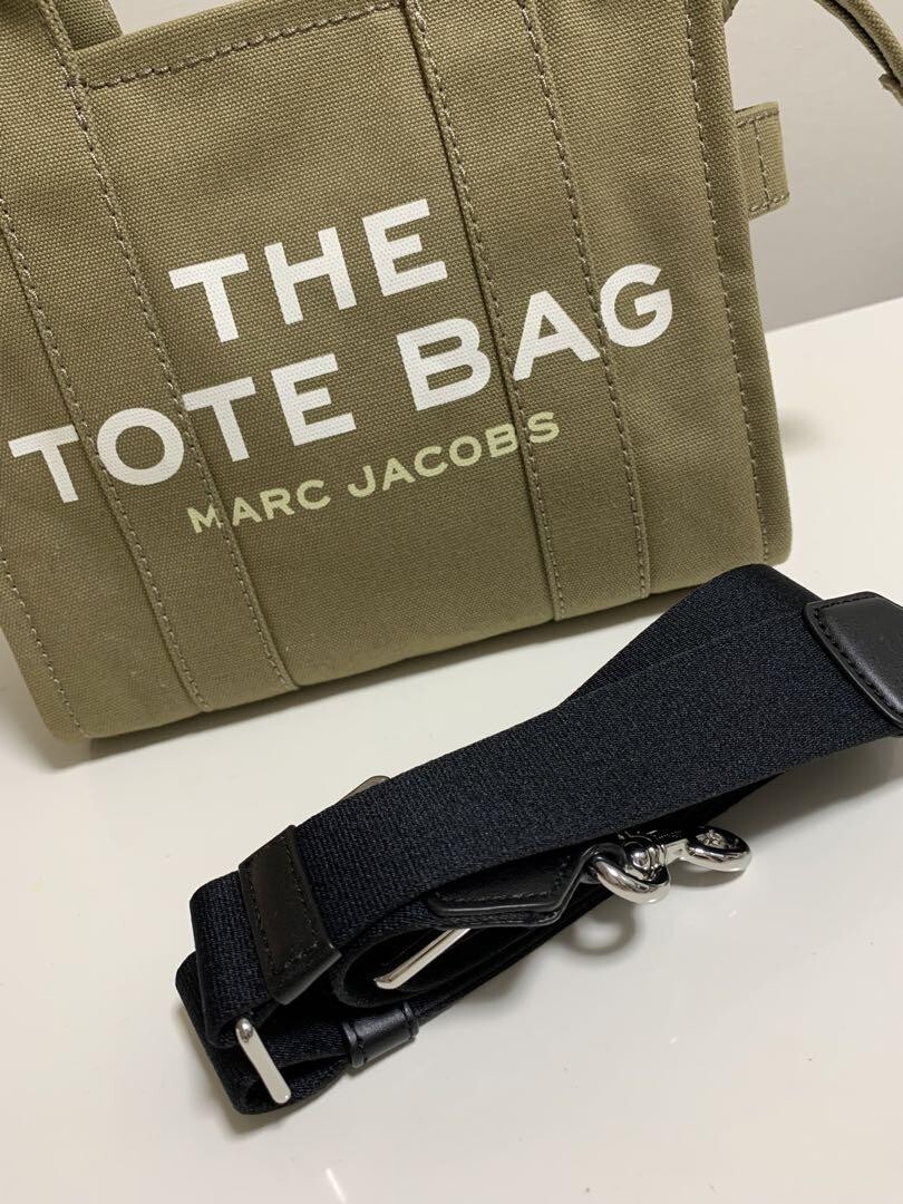 Excellent+] MARC JACOBS THE TOTE BAG Small khaki Canvas with Strap
