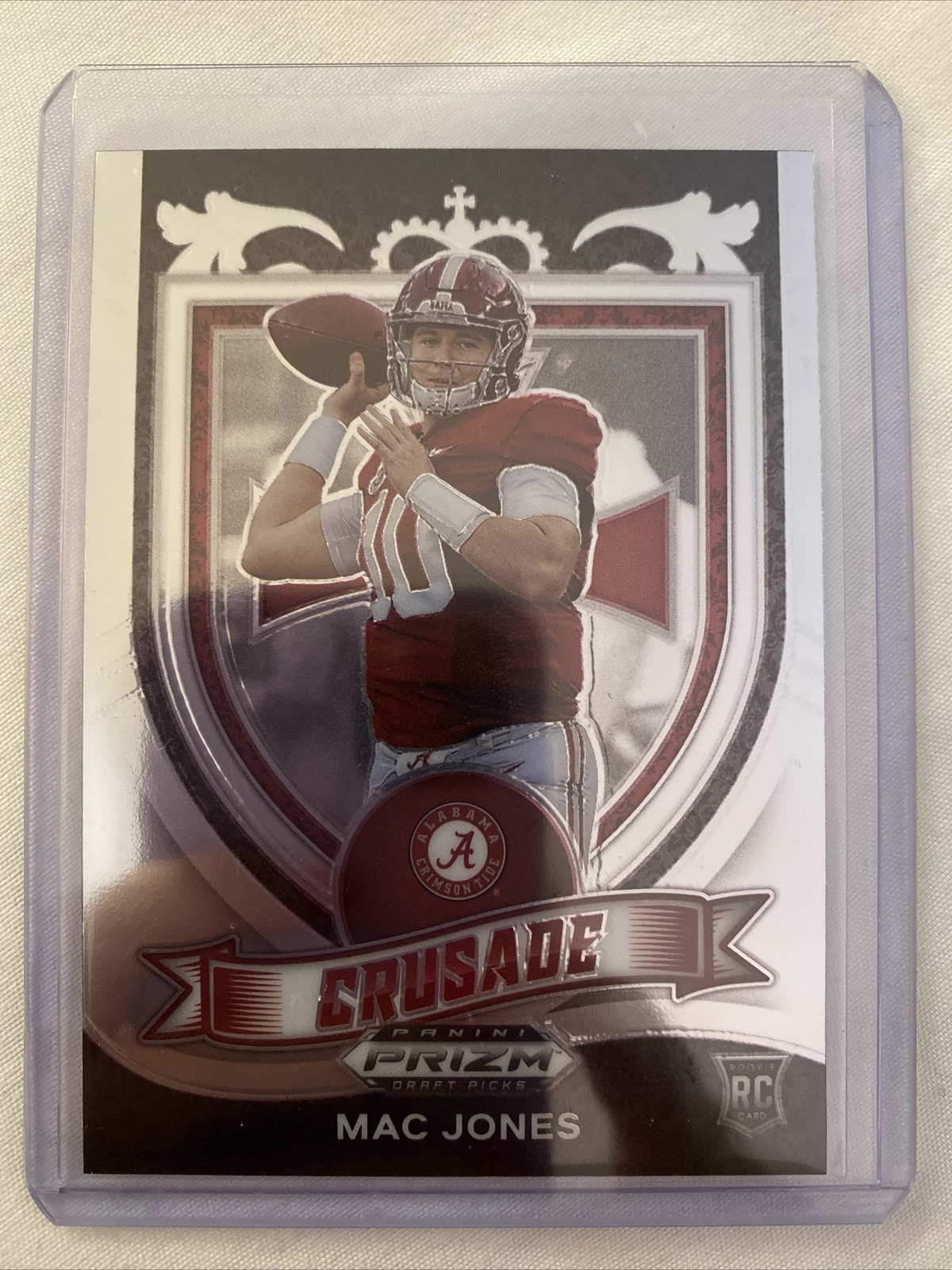 Mac Jones New England Patriots/Alabama 2021 Prizm Draft Picks Crusade #170