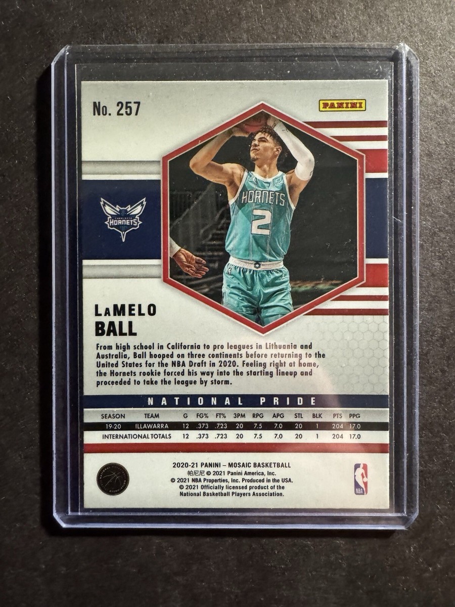 Lamelo Ball 2020-21 Mosaic National Pride RC #257 | eBay