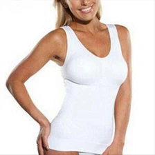 SH09 PENZA by FREYA NEW White Shapewear Body Slimming Control Tank Tops Camisole