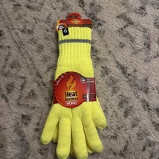 Heat Holders Men's Worxx Thermal Gloves-Bright Yellow-L/XL-Brand NEW