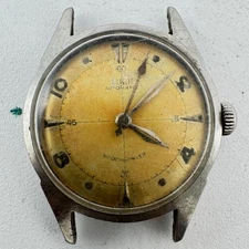 Vintage 30.5mm Elgin 6805 Crosshair Orange Men's Automatic Wristwatch 643 Steel