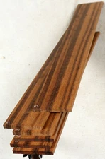 Goncalo Alves / Tigerwood guitar fretboard fingerboard blank 2.75x19.6" GAF43
