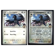 2 Card Pokemon TCG Collection - Journey Together - Hop's Corvisquire 134/159 LP