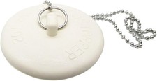 Gadgetime - Tub Stopper with Chain - Rubber Drain Cover - for Kitchen, Bathtub,
