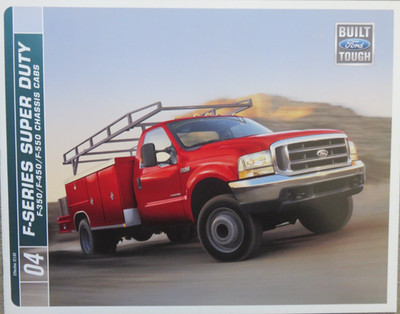 2004 Ford F-Series Super Duty Chassis Cabs USA Prospekt Brochure, 16 Seiten