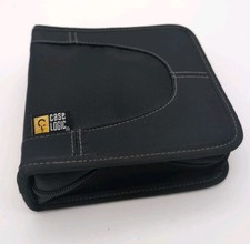 Case Logic CDW-32 32 Capacity Classic CD/DVD Disc Storage Zipper Wallet Black Sm
