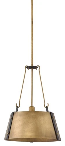Hinkley Lighting 3394 Brass Cartwright Single Light 15-1/4"W Pendant - Picture 1 of 7