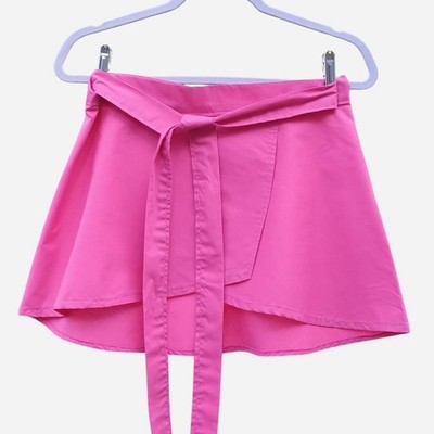 Pink Wrap Skirt Short Skirt Mini High-Low Dancer Style Wrap Skirt Balletcore