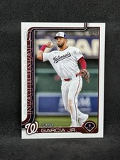 Luis Garcia Jr 2025 Topps Series 1 #9 Washington Nationals Baseball Card NM