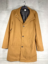 Maison Tokyo Wool Blend Camel Coat Size L VGC Made In Japan Warm Winter Jacket