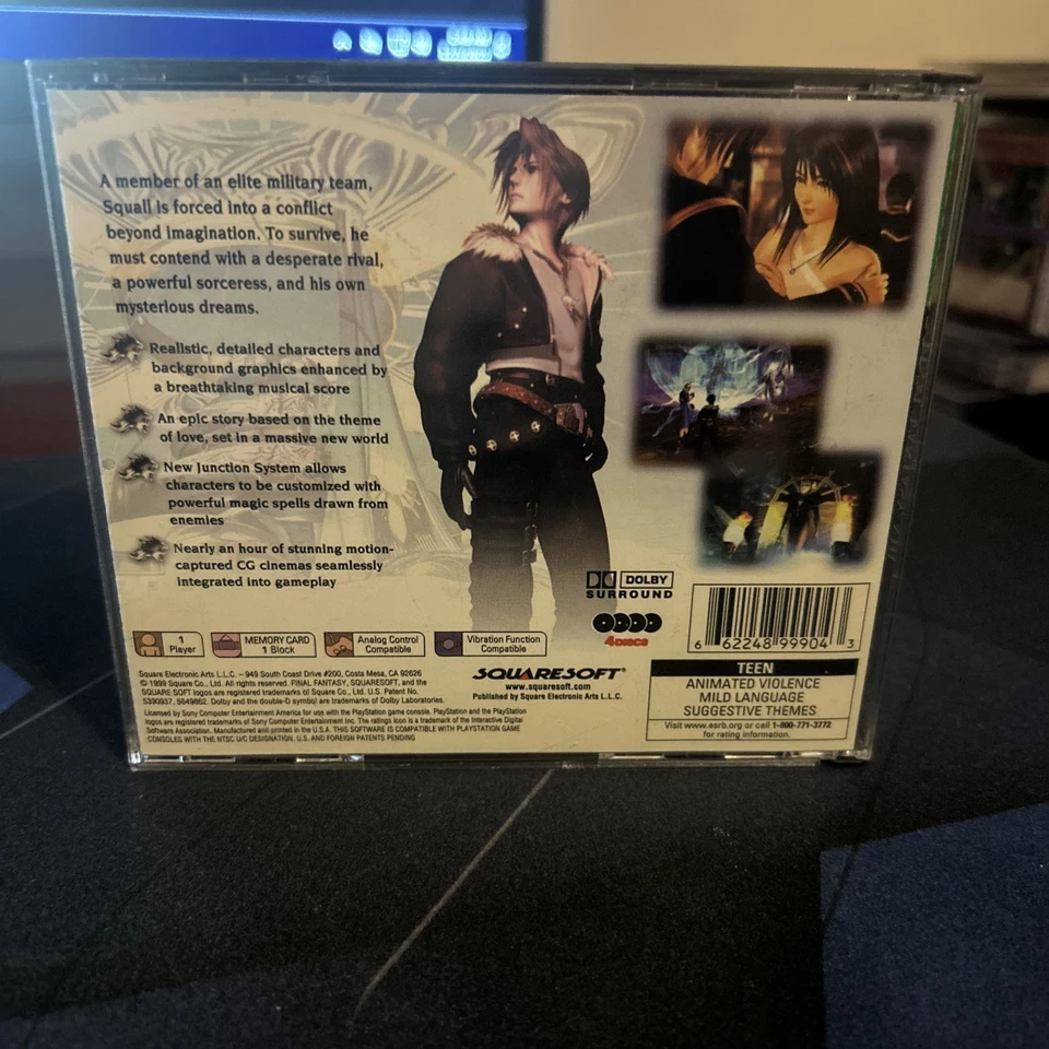 FINAL FANTASY VIII 8 Greatest Hits - Sony PlayStation 1 PS1 COMPLETO EN CAJA CIB Foto 4 de 4