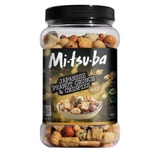 Mitsuba Japanese Peanut Crunch & Crispies Mild Spice Rice Snack Crackers 650g
