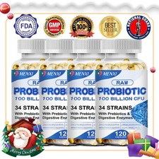 Digestive Enzymes Prebiotic  Probiotics Gas, Constipation  Bloating Relief 480