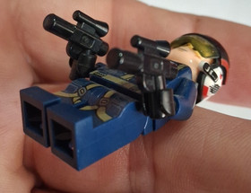 LEGO Star Wars U-Wing Pilot Minifigure 75160 w/ 2 weapons pictured