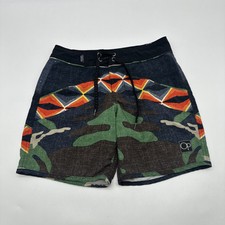 Op Ocean Pacific All We Do Is Surf Shorts Trunks Youth Boy Size M Logo  24289