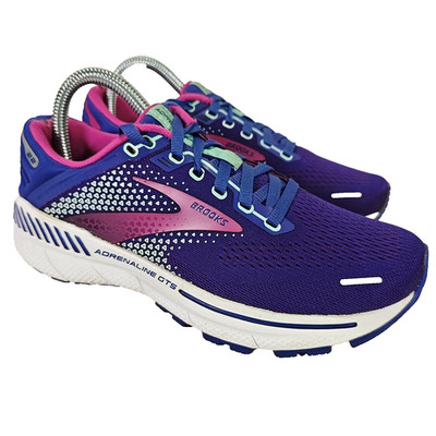 Brooks Adrenaline GTS 22 Damen Laufschuhe Blau Lila UK 4 US 6 EU 36,5