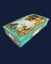 Vintage Scribbans-Kemp Decorative Biscuit Tin c1930s-1950s