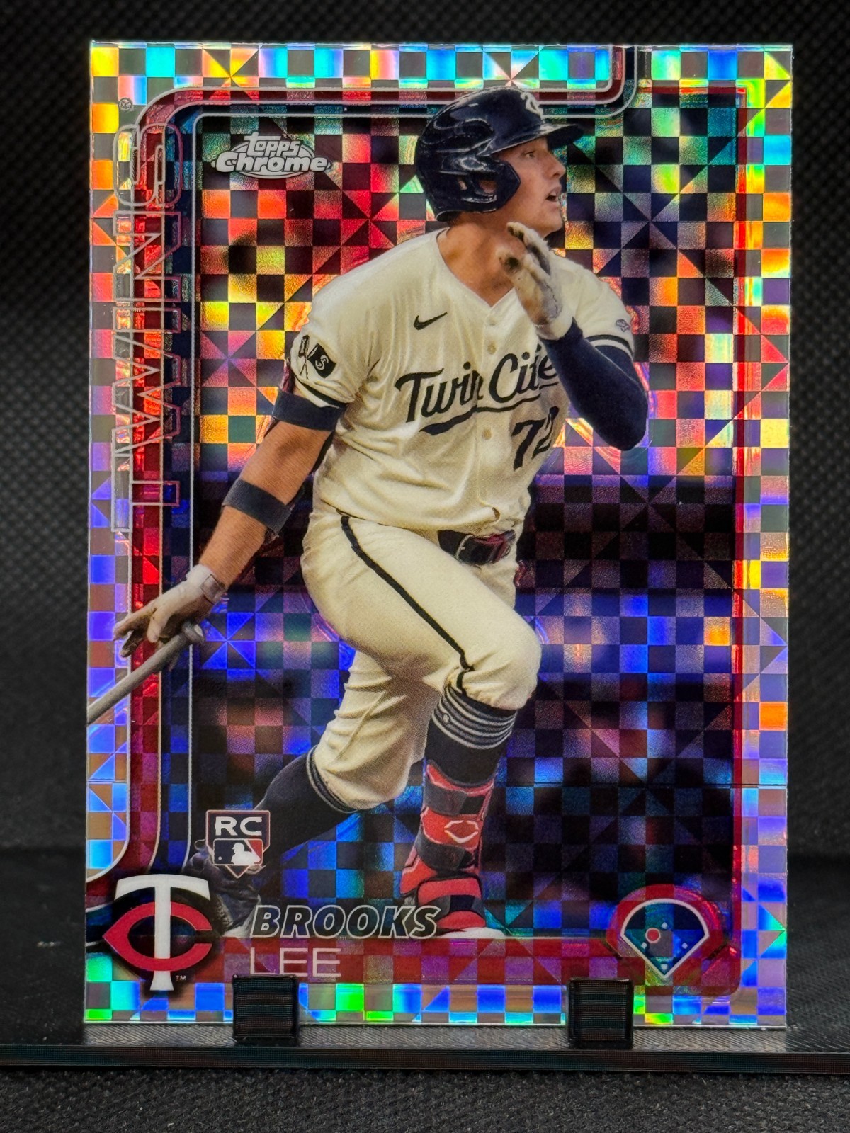 Brooks Lee (RC) X-Fractor Parallel 2025 Topps Chrome #234 Minnesota Twins Rookie