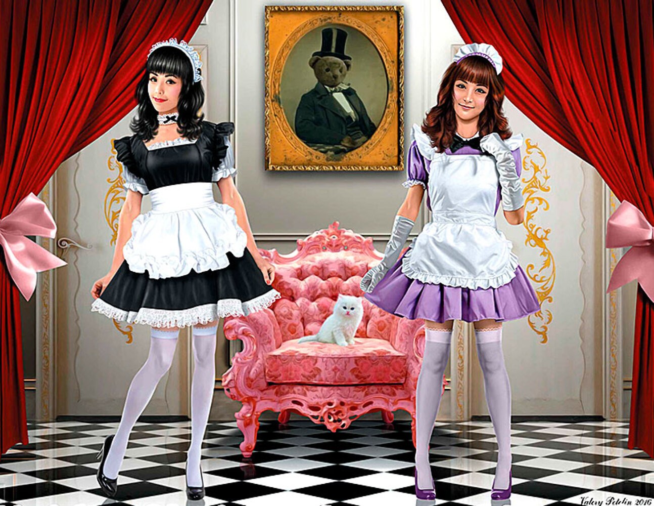 Master Box MB35186 1:35 Maid cafÃƒÆ’Ã†â€™Ãƒâ€šÃ‚Â© girls. Nana and Momoko
