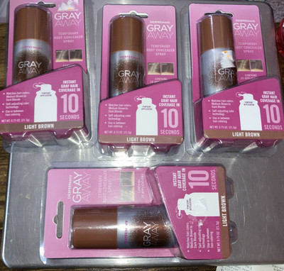 4 Everpro Gray Away Temporary Root Concealer Light Brown .75oz