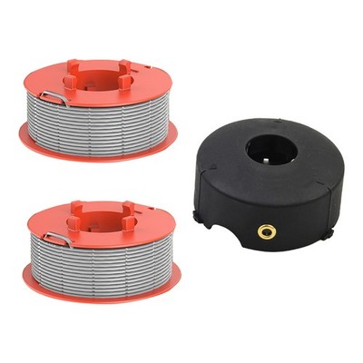 2-Pack Replacement Spool Line &1*Cap Fit For Bosch ART23 ART26 ART30 ART2300