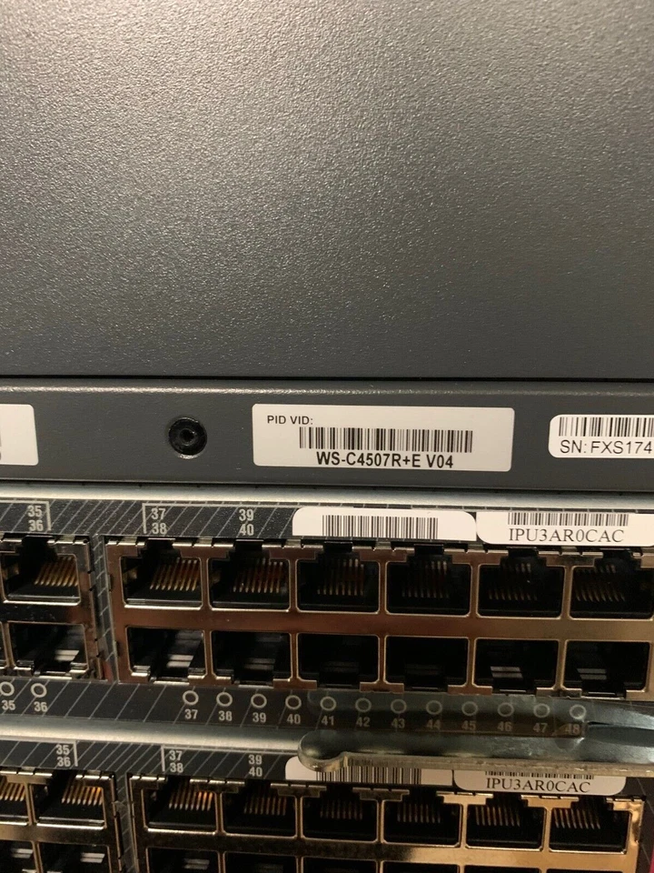 Cisco 4507 R+E Complete Switch PWR-C45 SUP7L-E 96 Gigabit Ports - Image 2 of 4