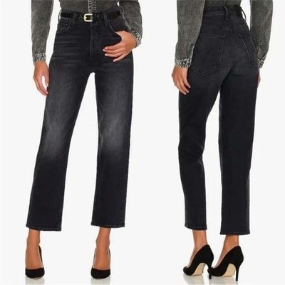 MOTHER Superior The Tomcat Straight Leg Crop Jeans in Lies Lies Lies Size 28