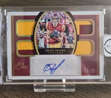 2022 Chronicles One Draft Picks Drake London #13 Prime Patch Autograph /25