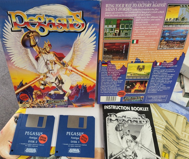 VINTAGE AMIGA GAME PEGASUS BOXED 2 DISKS