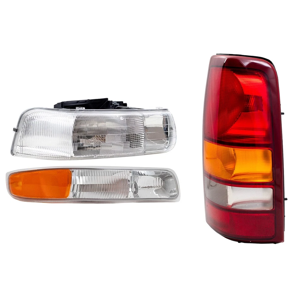 Se adapta a faros traseros y luces de señalización Silverado/Sierra Fleetside 99-02 Foto 3 de 4