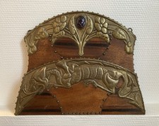 Ancien porte-courriers Lettres Art & Craft Art-nouveau 1900's