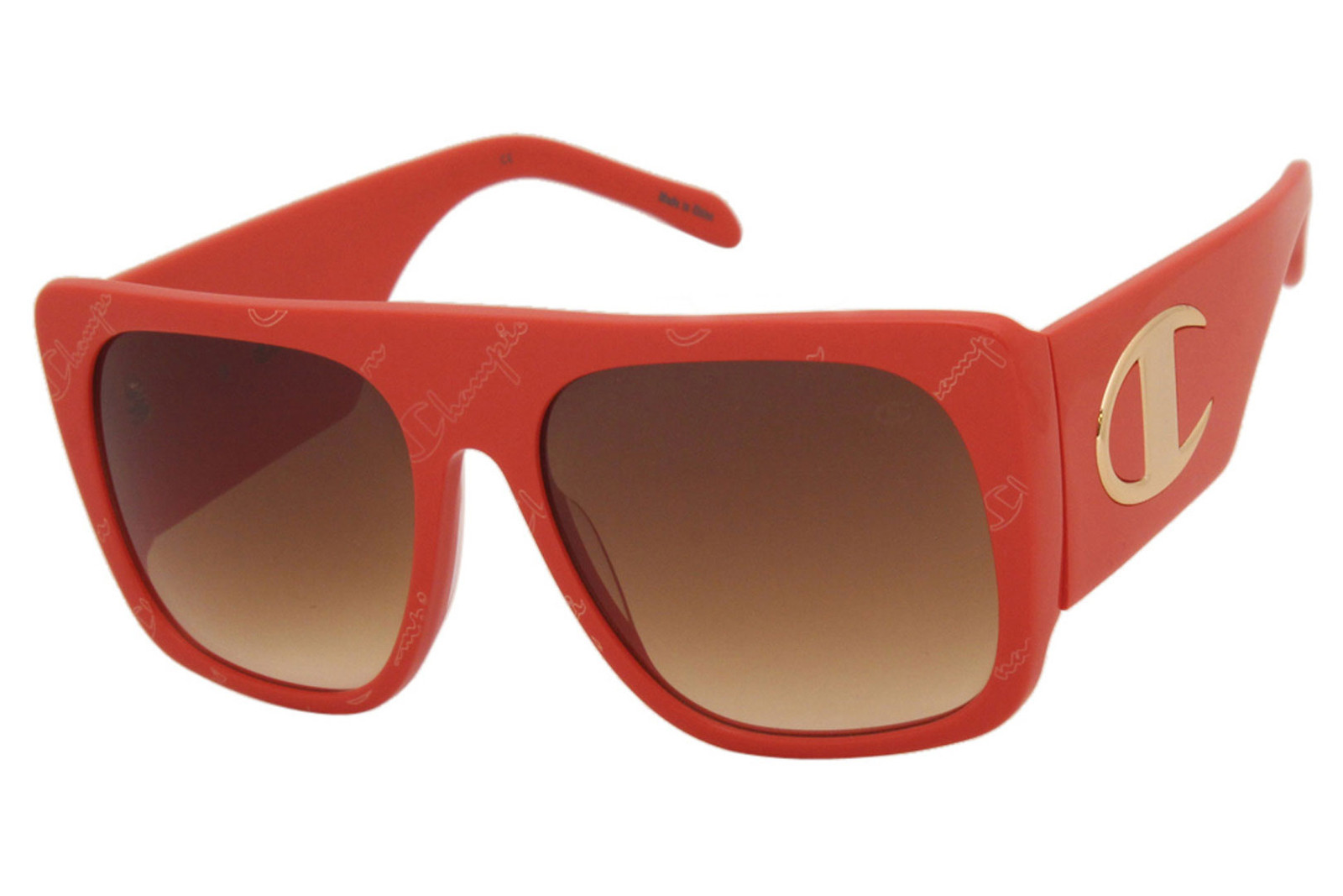 Солнцезащитные очки Champion Gigi C03 женские Tomato ScriptКоричневые градиентные линзы 57 мм 18890₽