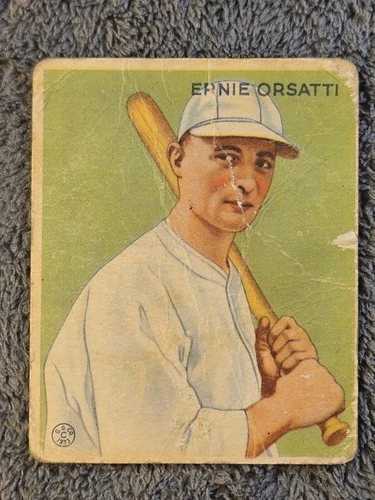 1933 Goudey #201 Ernie Orsatti (Poor Condition/Creased)