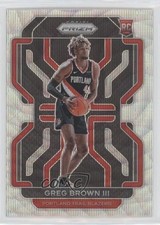 2021-22 Panini Prizm Silver Wave Prizm Greg Brown III #291 Rookie RC 0a21
