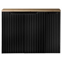 Waschbeckenunterschrank 80 Cm Schwarz Eiche Waschtischschrank Badezimmer Schrank