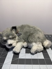 Perfect Petzzz Alaskan Husky Dog Plush Life Like Breathing Boxed