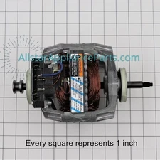 GE Dryer Motor & Pulley Assembly WE17X10001