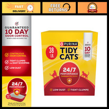 Clumping Cat Litter for Multiple Cats, 24/7 Performance, 38 lb Box - Odor Contro 1.37 per pound