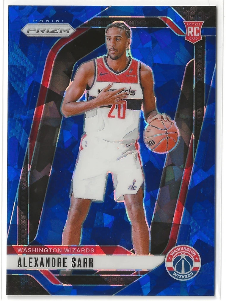 2024-25 Panini Prizm Alexandre Sarr Blue Ice /125 RC #264 Wizards