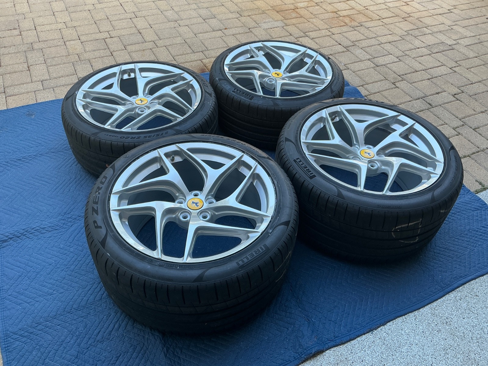 Ferrari 812 Superfast/GTS OEM 20” Forged Wheel Set in Silver