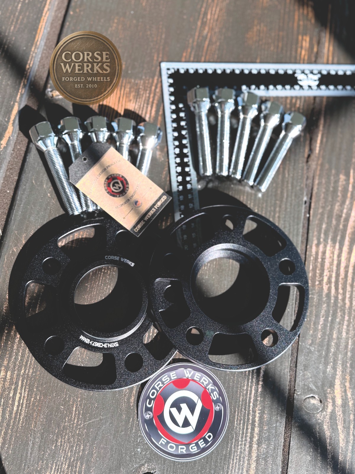 Corse Werks Ferrari Wheel Spacers Set – 12mm and 20mm with Extended Bolts
