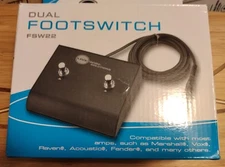 LIVE WIRE SOLUTIONS ~ FSW22 Dual Footswitch for Guitar Amps Marshall, Fender