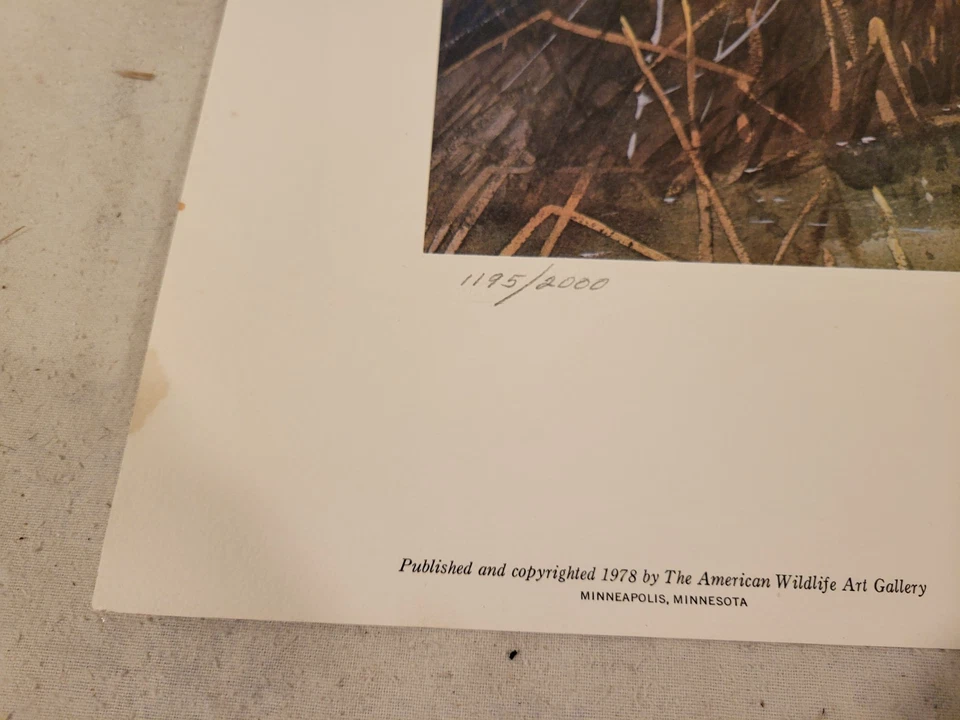 Les Kouba The Old Hunting Shack SIGNED NUMBERED Duck Hunting Print 24 x 17 - Image 2 of 4